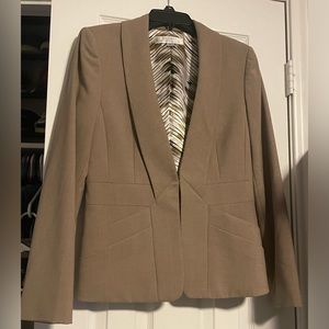 Tahari tan blazer jacket - size 8